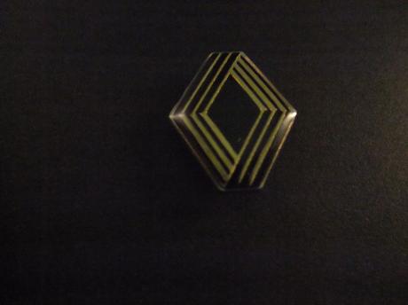 Renault logo zwart, goudkleurige lijnen